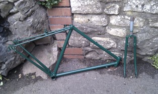 Powder coated by Taylored Cycles.