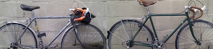 Before and after restoration by Taylored Cycles.